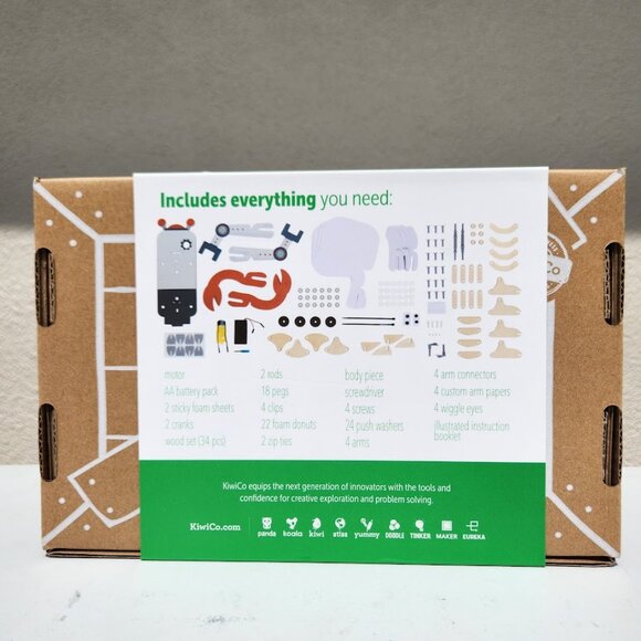 NEW KiwiCo. Kiwi Co. Crawling Robot Crab Science Kit Craft Engineering EASTER To - Picture 2 of 6
